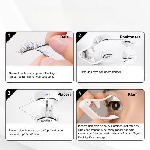 Wosado Lashes - Magnetiska fransar för snabb applicering